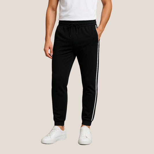 Men’s Stretchable Athletic Track Pants – Side Stripe Edition