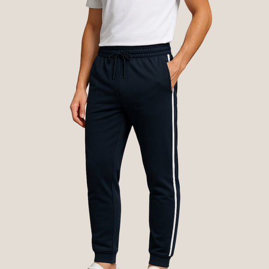 Men’s Stretchable Athletic Track Pants – Side Stripe Edition