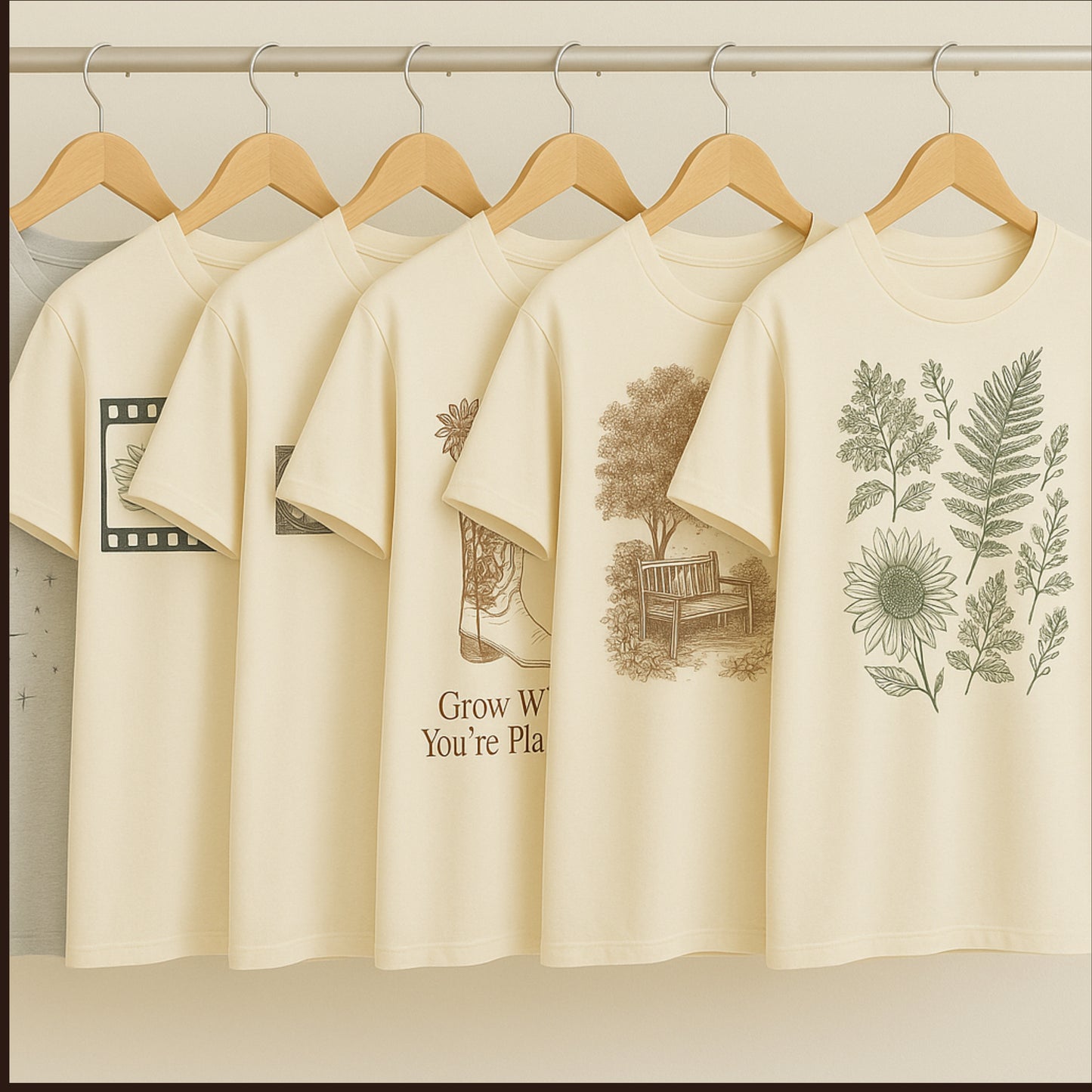 Buy a Pack of 5 T-shirts and Save 40%